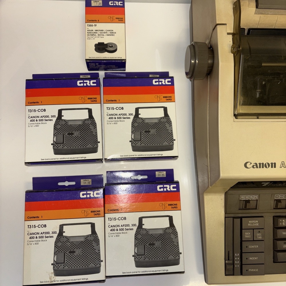 VINTAGE CANON AP200 Electric Typewriter WORKING retro Iconic One Of A Kind Rare - Picture 6 of 9